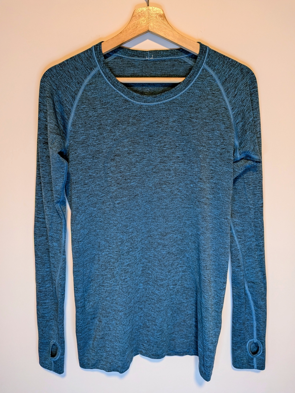 Lululemon Swiftly Tech Long Sleeve Crew Teal Heather Size 8